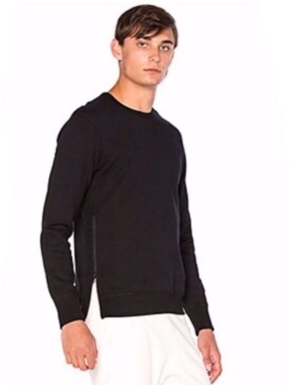 Reigning Champ Midweight Terry Crewneck Sweatshirt With Side Zip Comfy Cozy